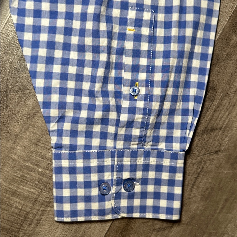 Robert Talbott Classic Gingham Checkered Cotton L… - image 4